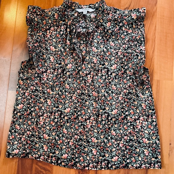 BB Dakota Floral Ruffle Sleeve Top - 100% Cotton - Size M - Picture 6 of 10
